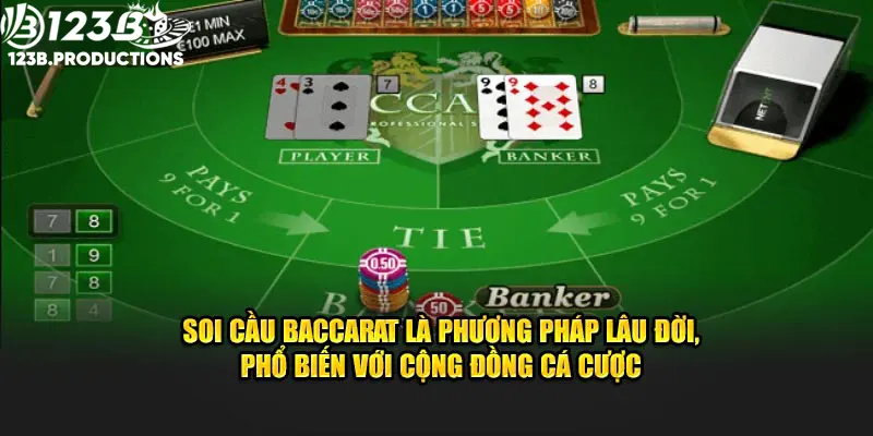 Soi cầu Baccarat là phương pháp lâu đời, phổ biến với cộng đồng cá cược